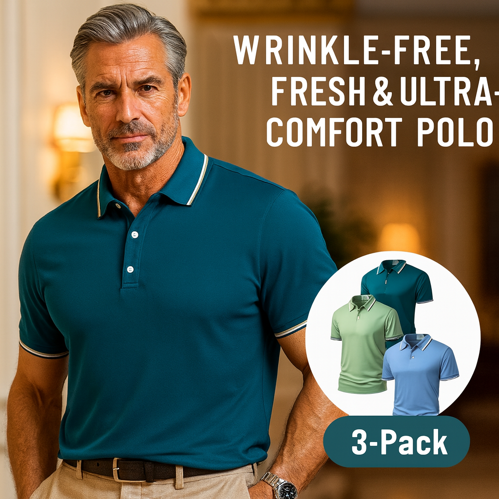 3-Pack Supreme Comfort T-Shirts (Wrinkle-Free & Odour-Free) +2 Free Gifts